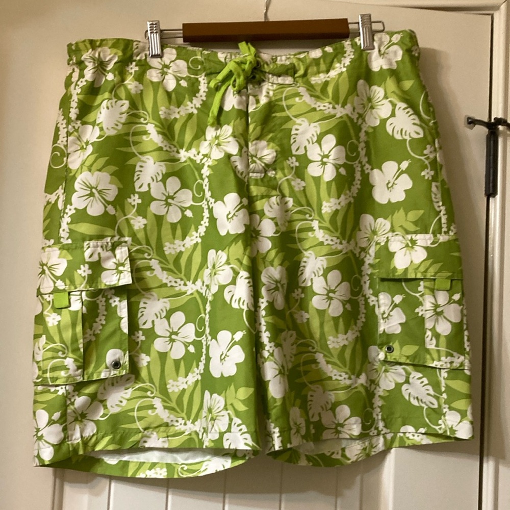 Men’s Large Red Camel Swim Trunks